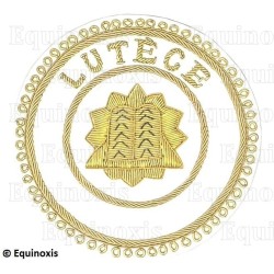 Badge / Macaron GLNF – Grande tenue provinciale – Grand Hospitalier – Lutèce – Brodé main